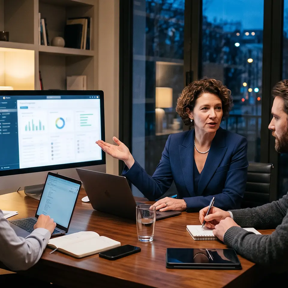Alinhamento de sprint com dashboards do projeto na tela